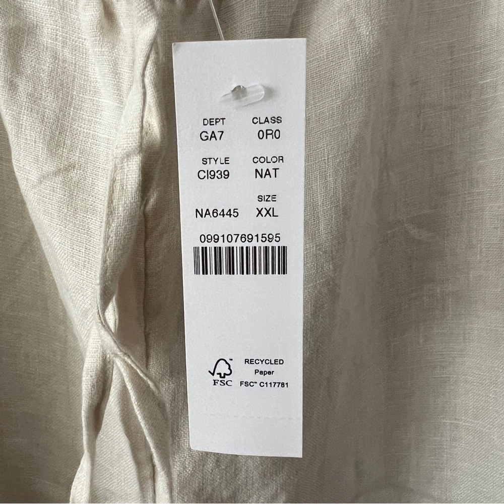 J. Crew Linen Wide Leg Pants - Picture 2 of 3